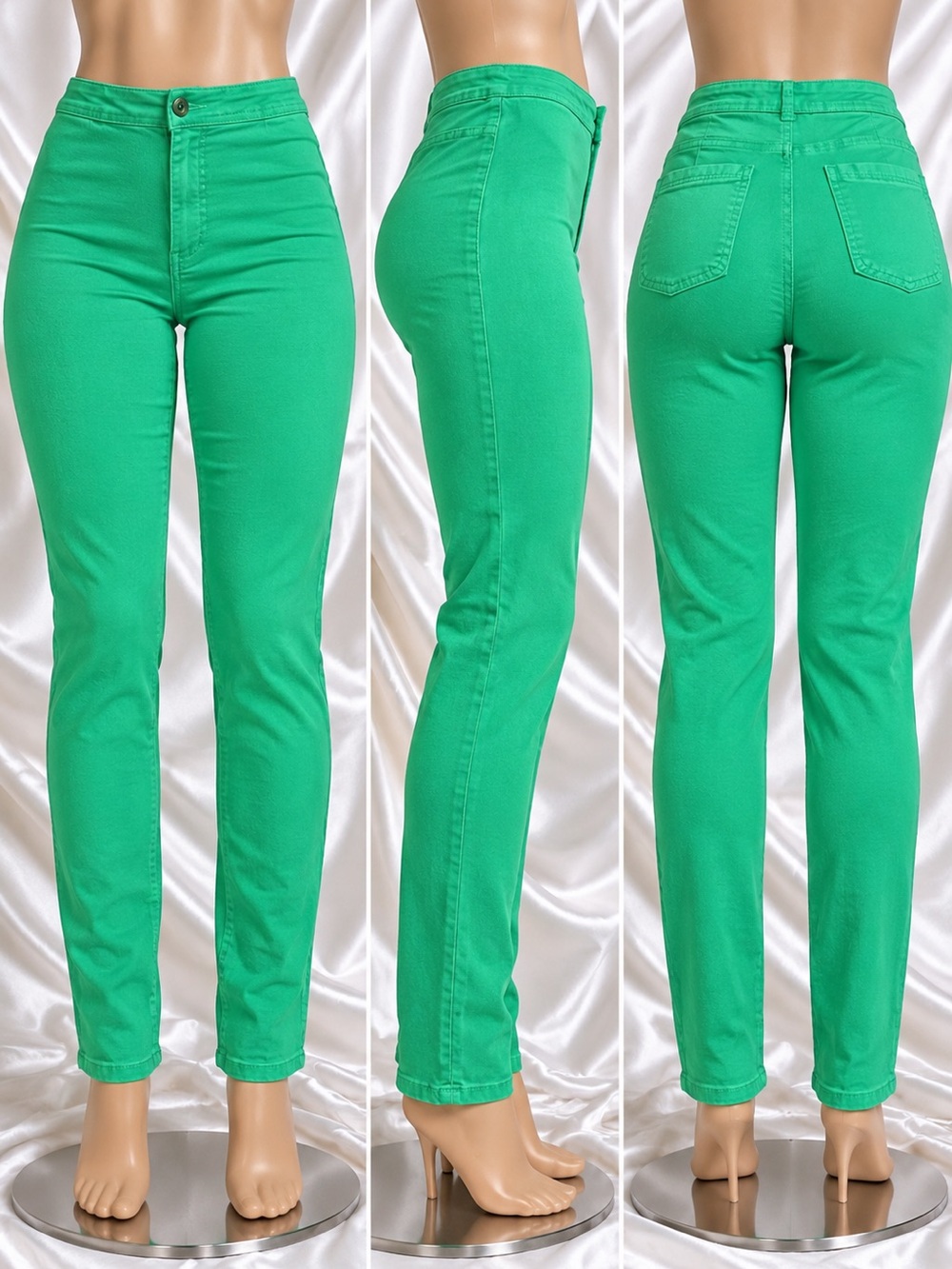 Swank A Posh Superga-dm high rise skinny jeans in mint green L